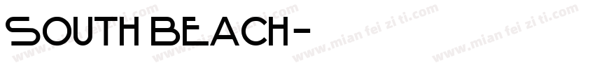 south beach字体转换